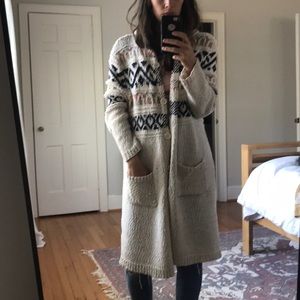 Hooded cardigan